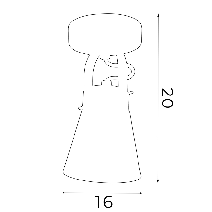 Fali spotlámpa AMOS 1xE27/60W/230V