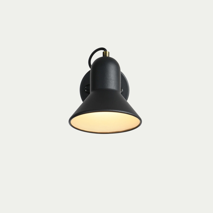 Fali spotlámpa ASTAMA 1xE27/40W/230V fekete/sárgaréz
