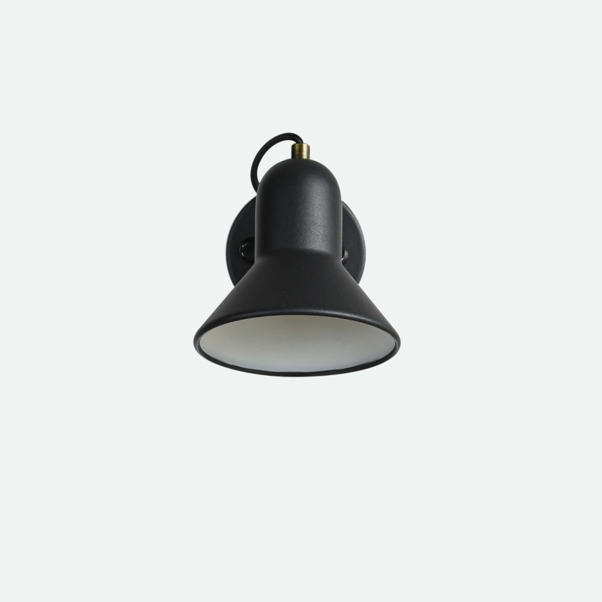 Fali spotlámpa ASTAMA 1xE27/40W/230V fekete/sárgaréz