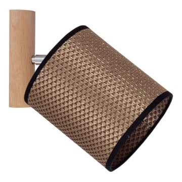 Fali spotlámpa BENITA 1xE27/25W/230V barna/tölgy