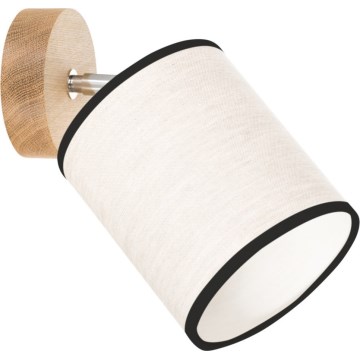 Fali spotlámpa BOHO 1xE27/25W/230V tölgy