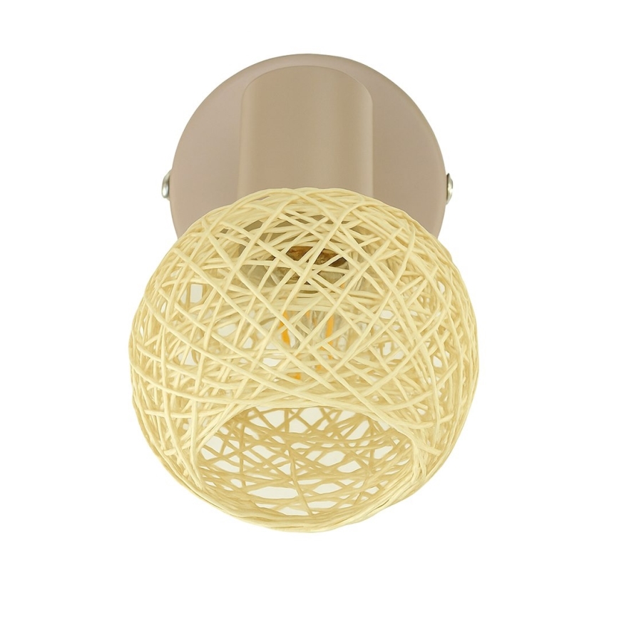 Fali spotlámpa DEX 1xE14/10W/230V bézs/krémszínű