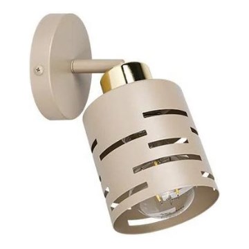 Fali spotlámpa ELEN 1xE27/35W/230V bézs/arany