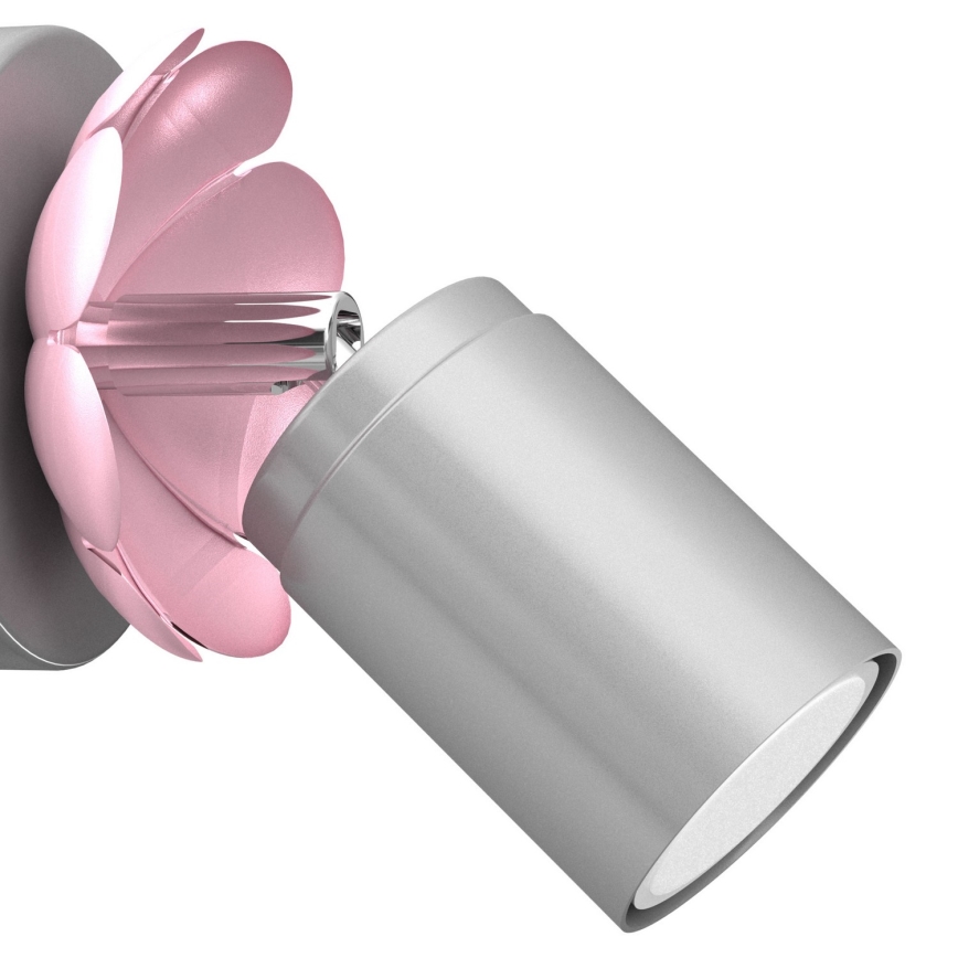 Fali spotlámpa FLOWER 1xGU10/8W/230V matt króm