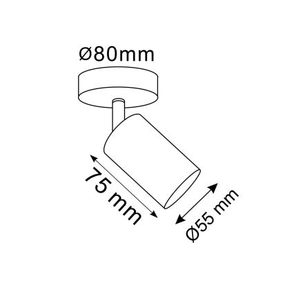 Fali spotlámpa GOLDI 1xGU10/10W/230V arany
