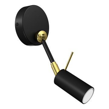 Fali spotlámpa IRIS 1xGU10/MR11/40W/230V fekete/arany