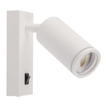Fali spotlámpa kapcsolóval 1xGU10/35W/230V fehér