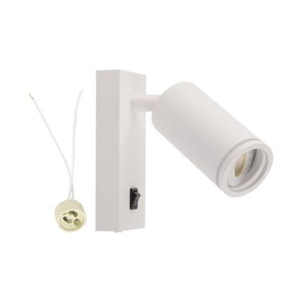 Fali spotlámpa kapcsolóval 1xGU10/35W/230V fehér
