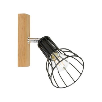 Fali spotlámpa MEGAN 1xE14/40W/230V tölgy