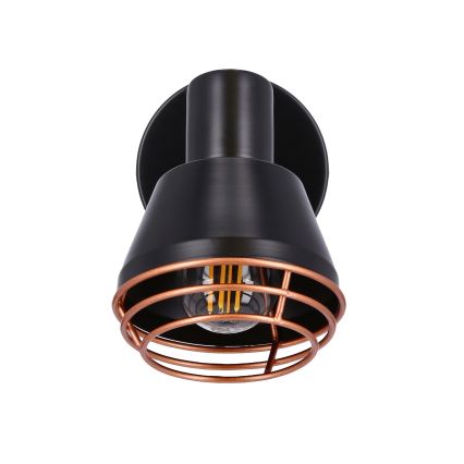 Fali spotlámpa NERIA 1xE14/40W/230V fekete/réz