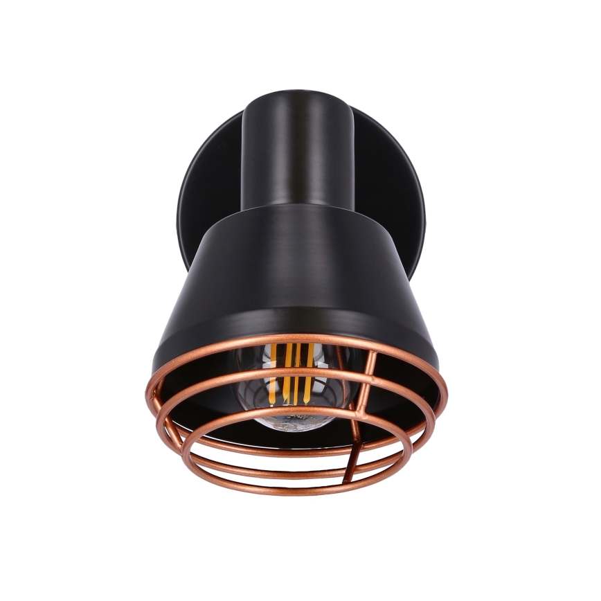 Fali spotlámpa NERIA 1xE14/40W/230V fekete/réz