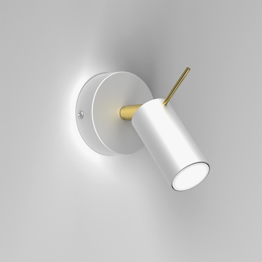 Fali spotlámpa PRESTON 1xGU10/40W/230V fehér/arany