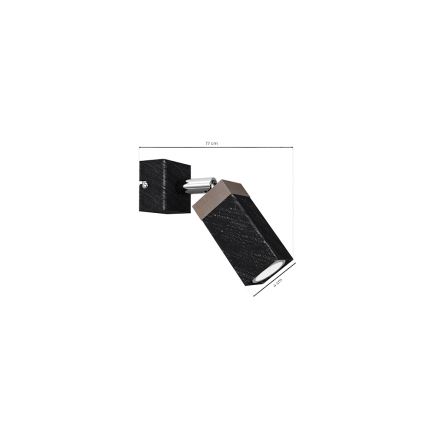 Fali spotlámpa SOLO 1xGU10/MR11/40W/230V fekete