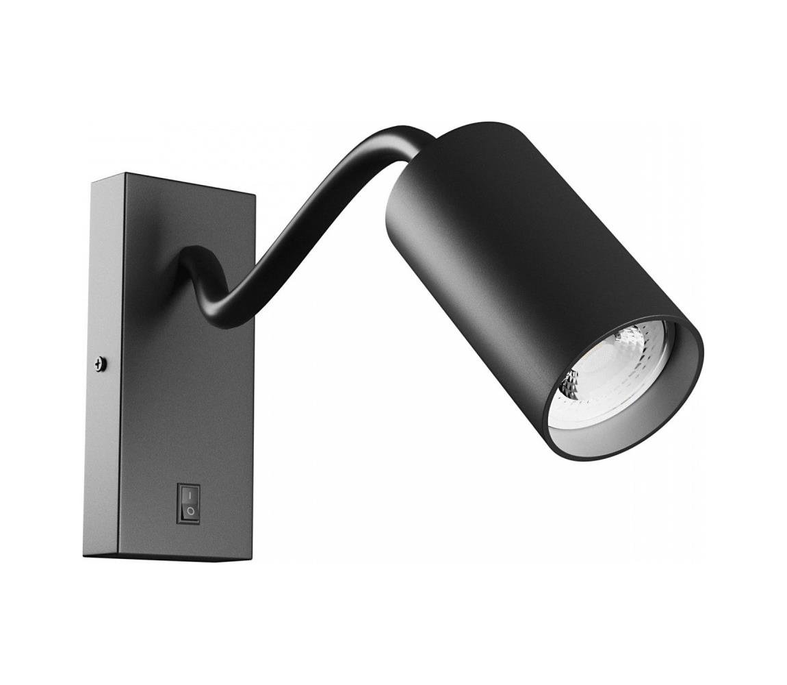 Fali spotlámpa SQUALLA VARIOSA 1xGU10/10W/230V fekete 6024