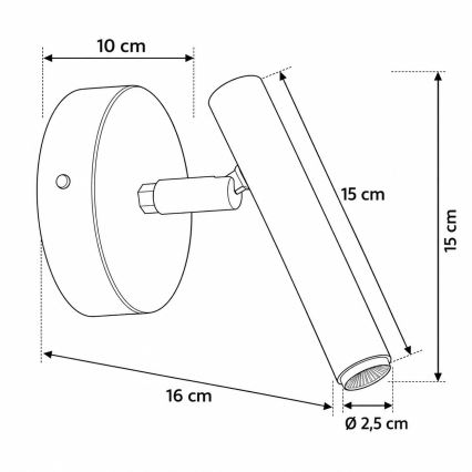 Fali spotlámpa STALACTITE 1xG9/3W/230V mentazöld