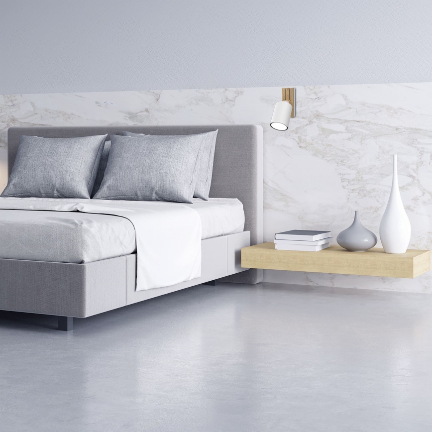 Fali spotlámpa TERRA 1xGU10/8W/230V fehér/tölgy