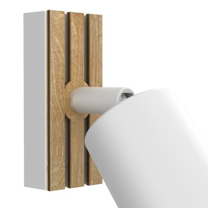 Fali spotlámpa TERRA 1xGU10/8W/230V fehér/tölgy