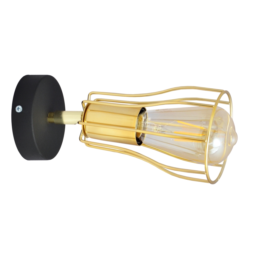 Fali spotlámpa TUBE 1xGU10/15W/230V arany/fekete