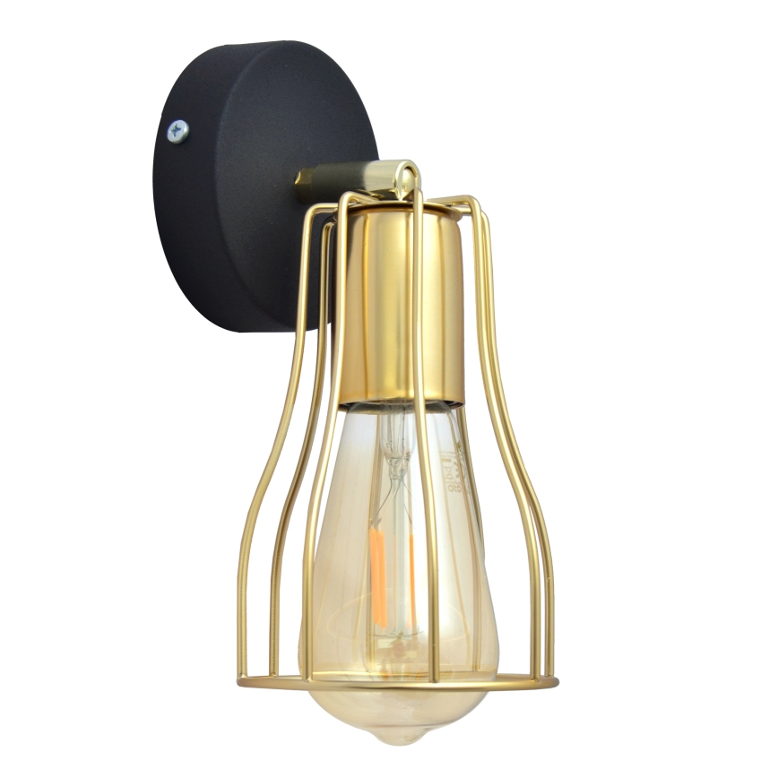 Fali spotlámpa TUBE 1xGU10/15W/230V arany/fekete