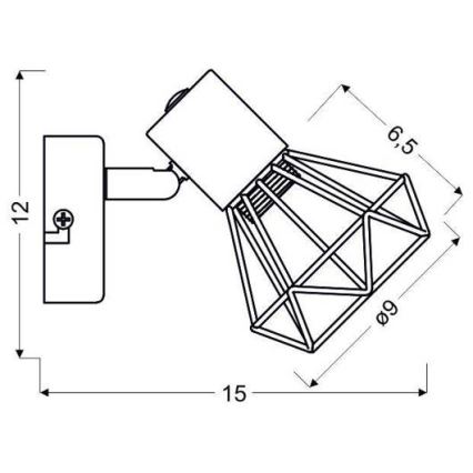 Fali spotlámpa VERVE 1xE14/40W/230V