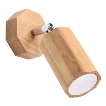 Fali spotlámpa ZEKE 1xGU10/40W/230V tölgy