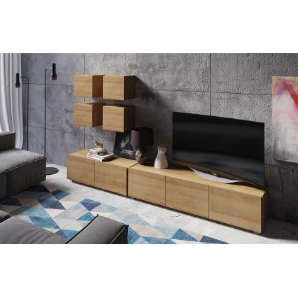 Fali szekrényke PAVO 34x34 cm arany tölgy