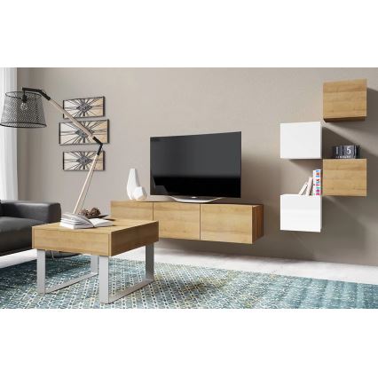 Fali szekrényke PAVO 34x34 cm arany tölgy