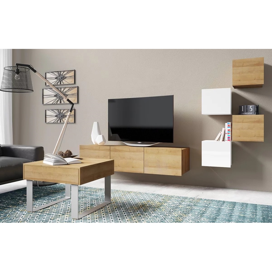 Fali szekrényke PAVO 34x34 cm arany tölgy