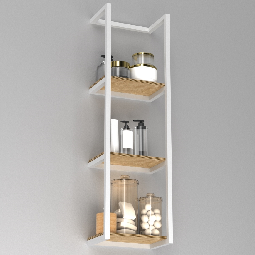 Fali törölközőtartó 78x23 cm fehér