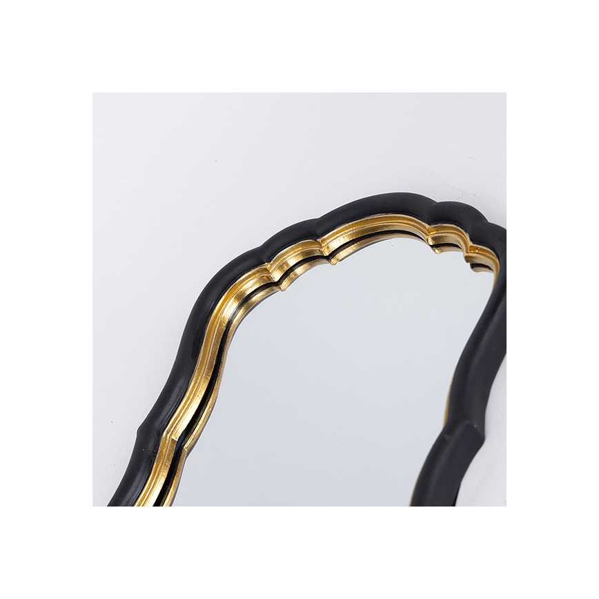 Fali tükör 34,5x23,2 cm fekete/arany