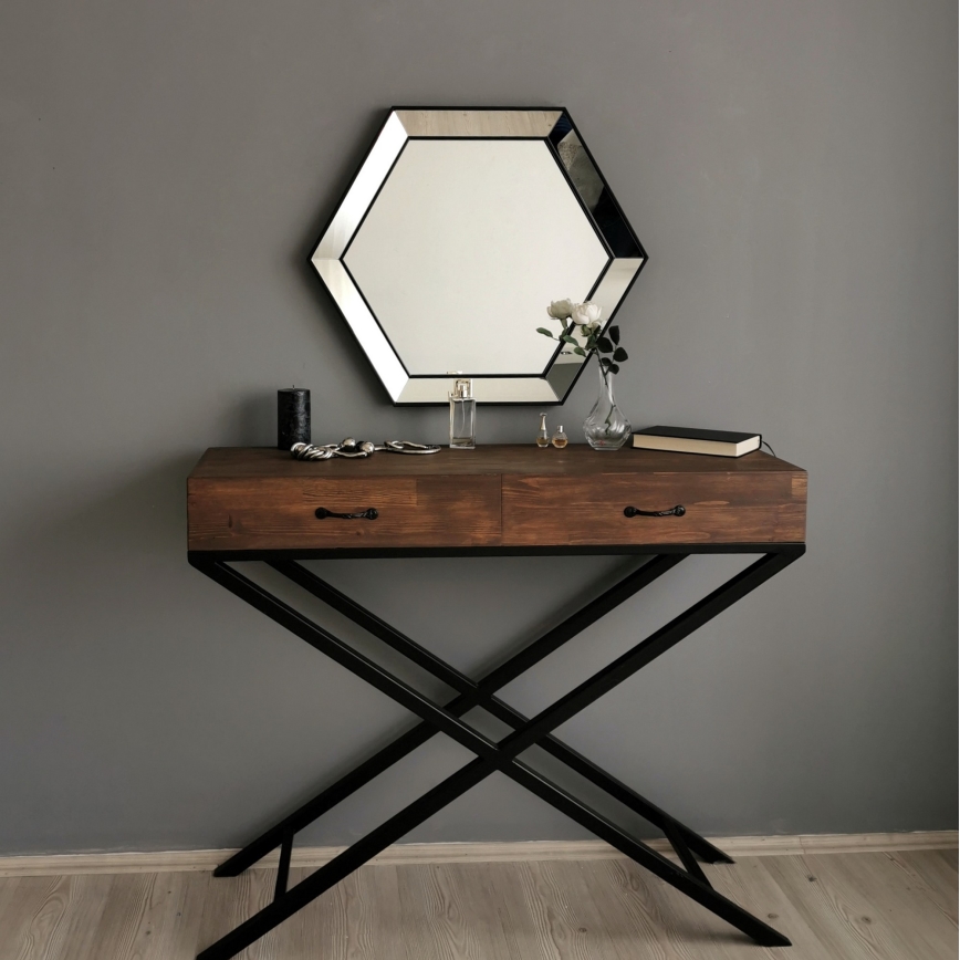 Fali tükör 61x70 cm ezüst