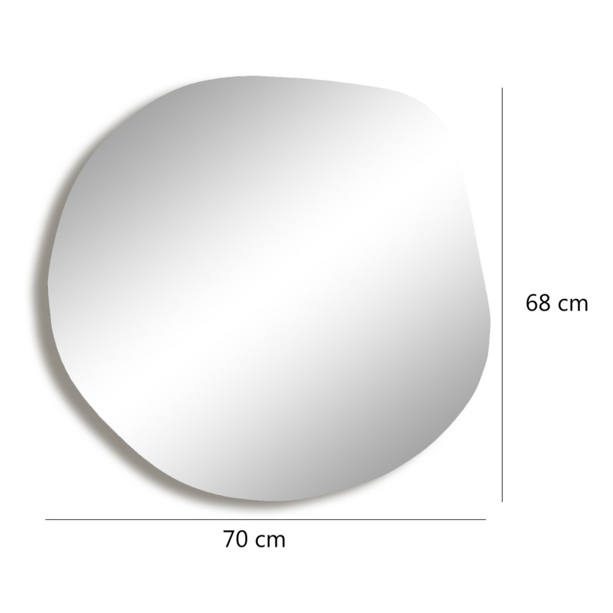 Fali tükör ASSO 70x67 cm arany