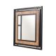 Fali tükör COSMO 70x70 cm barna//fekete
