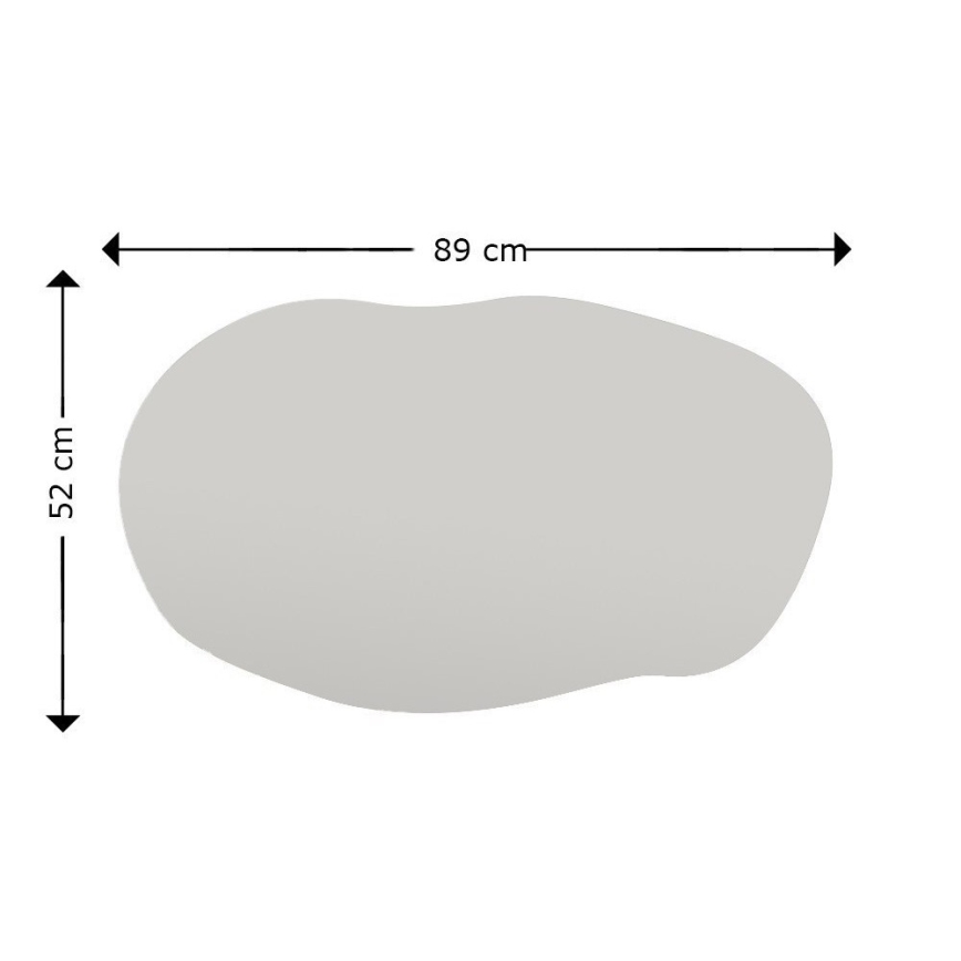 Fali tükör LOSSA 89x52 cm fekete