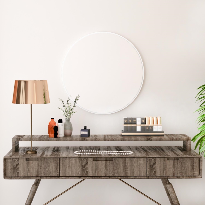 Fali tükör ROYAL átm. 59 cm fehér