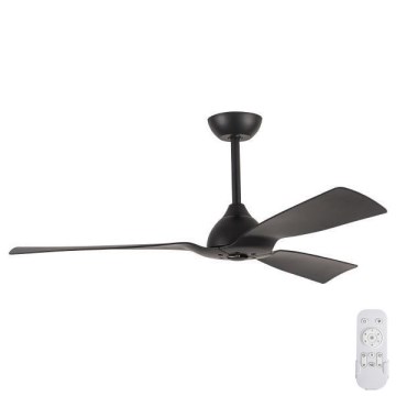 Fali ventilátor átmérője 132 cm IP44 fekete + távirányító