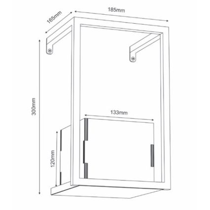 Fali virágcserép 30x18 cm