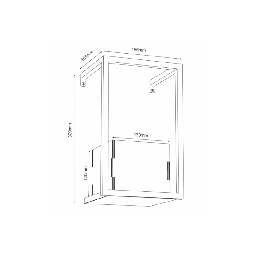 Fali virágcserép 30x18 cm