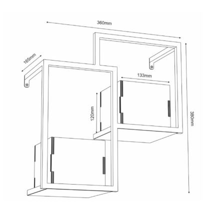Fali virágcserép 38x35,5 cm