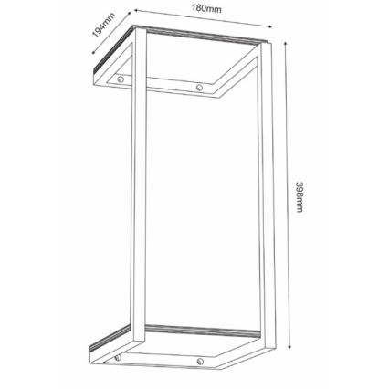 Fali virágcserép 40x18 cm