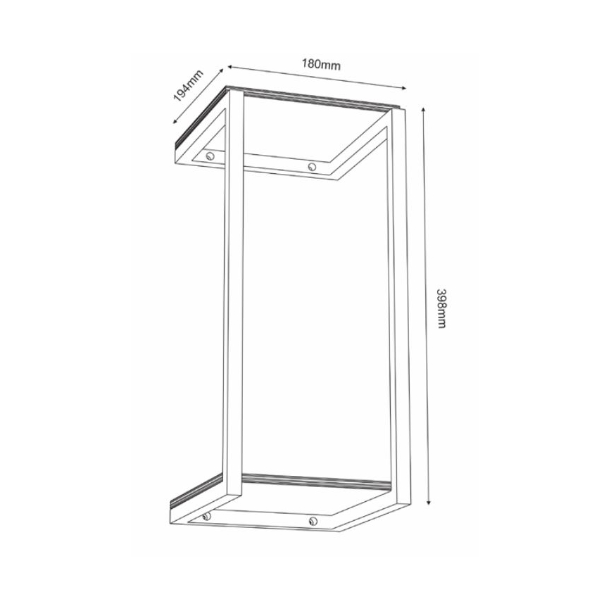 Fali virágcserép 40x18 cm