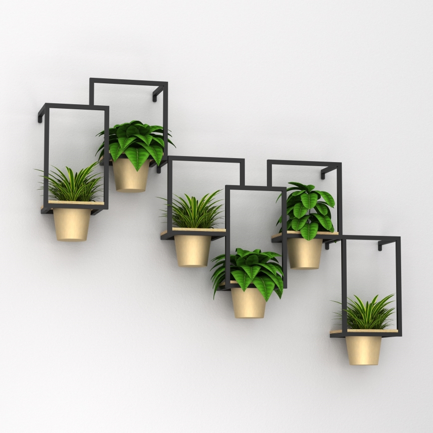 Fali virágcserép 46x36cm arany