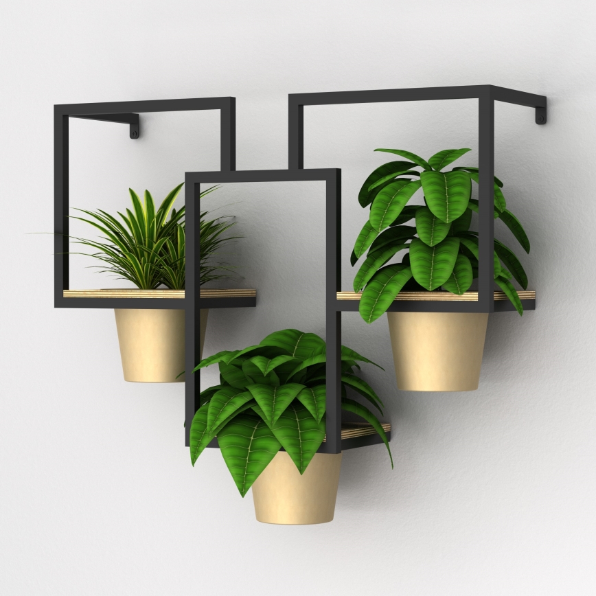 Fali virágcserép 46x53 cm arany