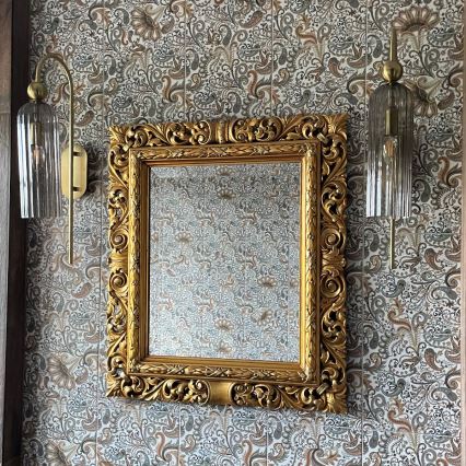 Falilámpa PIEGA 1xE14/40W/230V sárgaréz/füstfekete