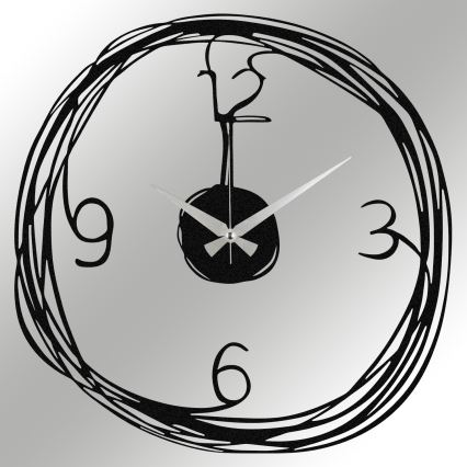 Falióra 48 cm 1xAA fekete