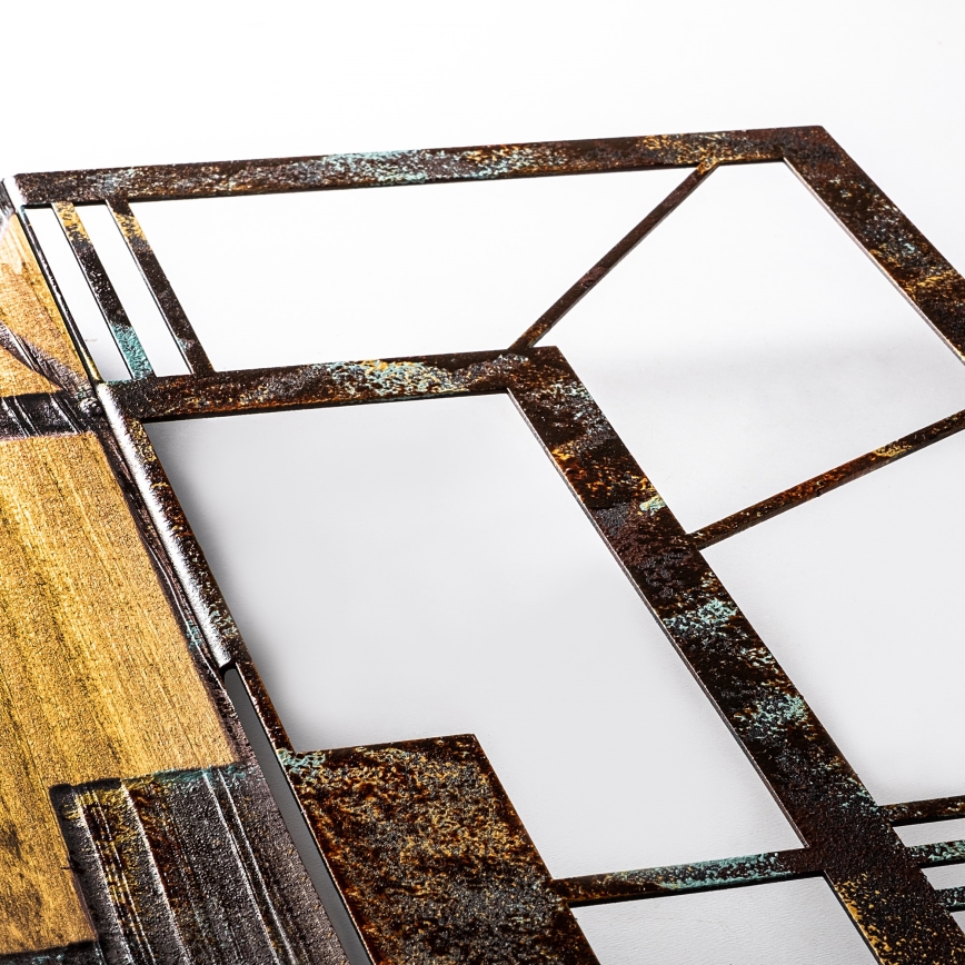 Fali óra 49x58 cm 1xAA fa/fém