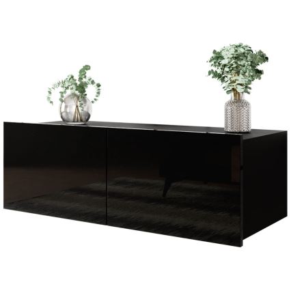 Faliszekrény CALABRINI 34x105 cm fekete