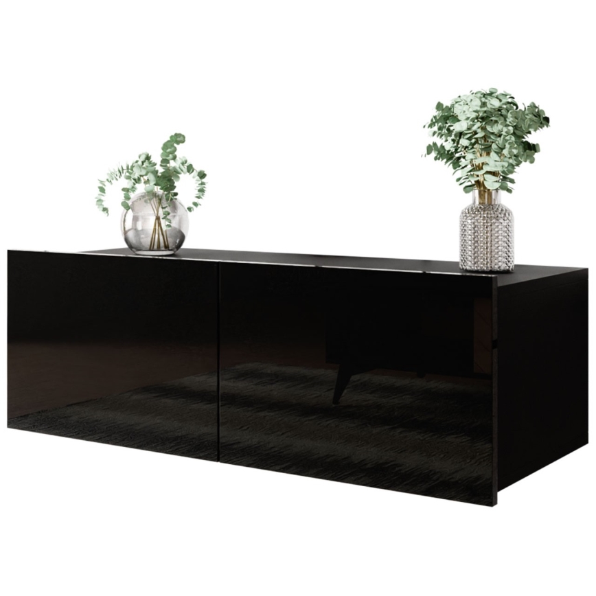 Faliszekrény CALABRINI 34x105 cm fekete