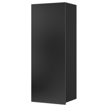 Faliszekrény PAVO 117x45 cm fényes fekete/matt fekete