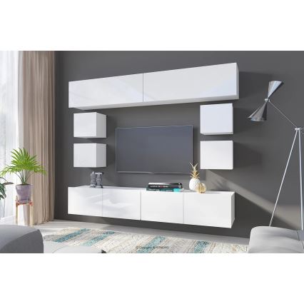 Faliszekrény PAVO 34x34 cm fényes fehér